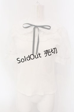 画像1: Secret Honey / レーシーテレコパフトップス  オフシロ O-25-03-31-061-CA-TO-IG-OS