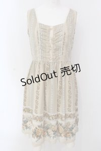 axes femme / ローズストライプジャンスカ M アイボリー O-25-03-31-066-AX-OP-IG-OS