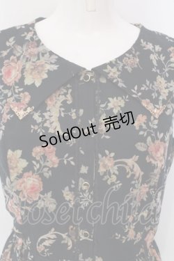 画像2: axes femme / 花柄セーラーワンピース M ネイビー O-25-03-31-067-AX-OP-IG-OS