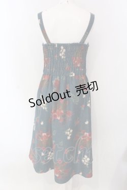 画像4: axes femme / バスケットブーケ柄ジャンスカ  グリーン O-25-03-31-068-AX-OP-IG-OS