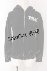 SEXY DYNAMITE LONDON / バックプリントパーカー XXS ブラック O-25-03-31-071-PU-TO-OW-OS