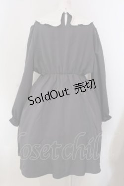 画像3: Taberuno Sky / フリルエリワンピース ワイサイズ グレー O-25-03-31-007-LO-OP-IG-ZY