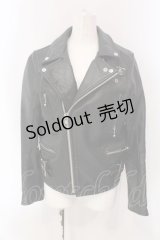 SEXY DYNAMITE LONDON / 牛革ライダースジャケット 36 ブラック O-25-03-31-072-PU-JA-OW-OS
