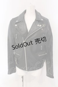 SEXY DYNAMITE LONDON / 牛革ライダースジャケット 36 ブラック O-25-03-31-072-PU-JA-OW-OS