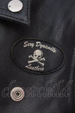 画像2: SEXY DYNAMITE LONDON / 牛革ライダースジャケット 36 ブラック O-25-03-31-072-PU-JA-OW-OS
