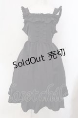 Taberuno Sky / フリルリボンジャンパースカート ワンサイズ クロ O-25-03-31-008-LO-OP-IG-OS