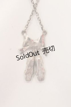 画像2: Emily Temple cute / トゥシューズ＆リボンネックレス  シルバー×ピンクストーン O-25-03-31-079-ET-AC-IG-OS