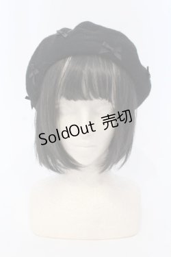 画像1: m petit by misako / サンリオプチリボンベレー  クロ O-25-03-31-083-LO-AC-IG-OS