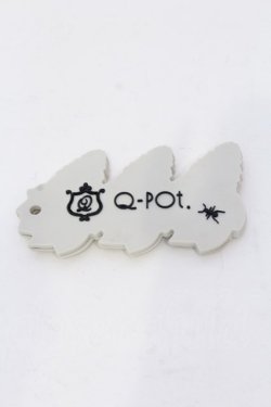 画像2: Q-pot. / いちごホイップラバーキーケース  グレー O-25-03-31-084-QP-ZA-IG-OS