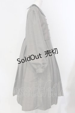 画像2: FLC / チェック柄ボックスプリーツワンピース 3L ブラウン O-25-03-31-009-EL-OP-IG-OS
