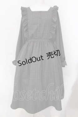 画像1: m petit by misako / チェックワンピース 3L グレー O-25-03-31-011-LO-OP-IG-OS