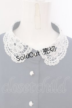 画像2: m petit by misako / AM*レースエリプリーツワンピース LL ブルー O-25-03-31-012-LO-OP-IG-OS