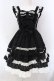 画像1: Angelic Pretty / Sweetフリルジャンパースカート  クロ×シロ O-25-03-31-014-AP-OP-IG-OS (1)
