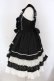 画像4: Angelic Pretty / Sweetフリルジャンパースカート  クロ×シロ O-25-03-31-014-AP-OP-IG-OS (4)