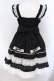 画像5: Angelic Pretty / Sweetフリルジャンパースカート  クロ×シロ O-25-03-31-014-AP-OP-IG-OS (5)