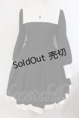 Moi-meme-Moitie / 修道女ミニワンピース 13号 ブラック×ホワイト O-25-03-31-015-MO-OP-IG-OS