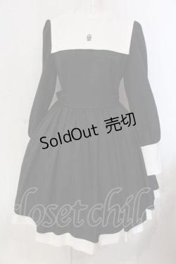 画像1: Moi-meme-Moitie / 修道女ミニワンピース 13号 ブラック×ホワイト O-25-03-31-015-MO-OP-IG-OS