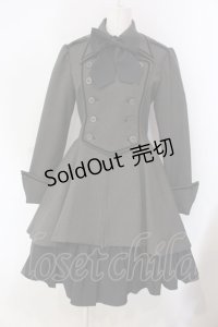 ATELIER BOZ / ディーンジャケットワンピース L グレー×ブラック ルナサージ O-25-03-31-016-EL-OP-IG-OS