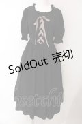 m petit by misako / AMレースアップワンピース S クロ O-25-03-31-018-LO-OP-OW-OS