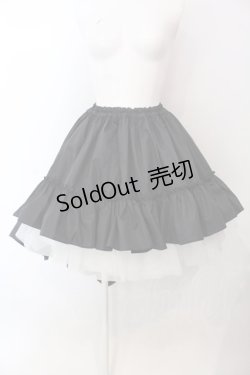 画像1: MARBLE / 前短・後長ロングスカート  ブラック O-25-03-31-019-GO-SK-IG-OS