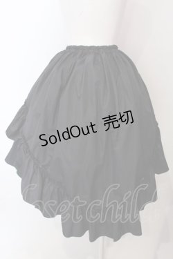 画像3: MARBLE / 前短・後長ロングスカート  ブラック O-25-03-31-019-GO-SK-IG-OS