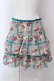 画像1: Emily Temple cute / レースペーパー＆クッキープリントスカート  サックス O-25-03-31-024-ET-SK-IG-OS (1)