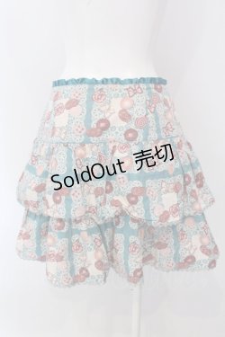 画像4: Emily Temple cute / レースペーパー＆クッキープリントスカート  サックス O-25-03-31-024-ET-SK-IG-OS