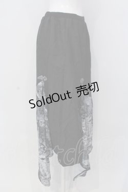 画像2: Qutie Frash / 2023年プレミアム 宵鶴ロングスカート  ブラック O-25-03-31-026-QU-SK-IG-ZI