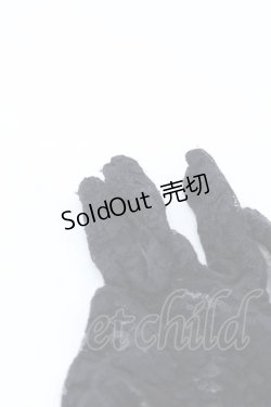 画像2: MARBLE / レースグローブ  ブラック O-25-04-02-034-GO-ZA-OW-OS