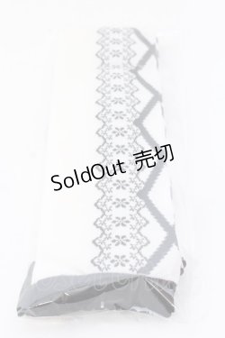 画像1: axes femme kawaii / レースアップ柄オーバーニー  クロ O-25-04-02-036-AX-ZA-IG-OS