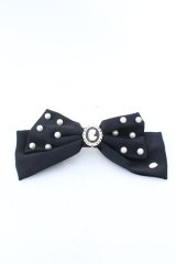 m petit by misako / AM*NIPLバレッタ  クロ O-25-04-02-046-LO-AC-OW-OS