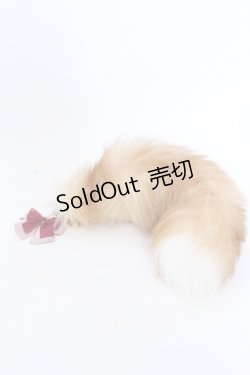 画像1: Amavel / 月夜の狐と寒椿 和風しっぽチャーム  ワインリボン O-25-04-02-051-CA-AC-IG-OS