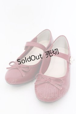 画像1: axes femme / リボン付きフラットパンプス M ワイン O-25-04-02-055-AX-SH-OW-OS