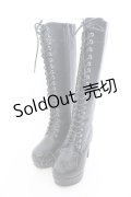 YOSUKE / レースアップブーツ S ブラック O-25-04-02-057-PU-SH-OW-OS