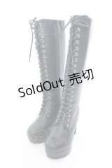 YOSUKE / レースアップブーツ S ブラック O-25-04-02-057-PU-SH-OW-OS