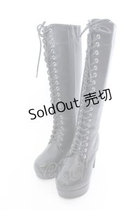 YOSUKE / レースアップブーツ S ブラック O-25-04-02-057-PU-SH-OW-OS