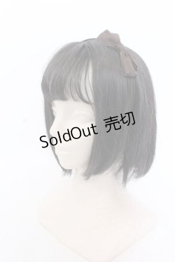 画像1: Innocent World / サテンストライプカチューシャ  ブラウン O-25-05-30-1054-IW-AC-IG-OS