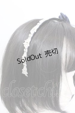 画像2: Innocent World / バラレースタックリボンカチューシャ  ネイビー O-25-04-02-064-IW-AC-IG-OS