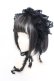 画像1: MARBLE / 総レースヘッドドレス  ブラック O-25-04-02-066-GO-ZA-IG-OS (1)