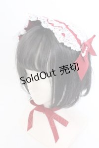 BABY,THE STARS SHINE BRIGHT / Creamy Ribbonヘッドドレス  えんじ O-25-05-30-1070-BA-AC-IG-ZT445-F001