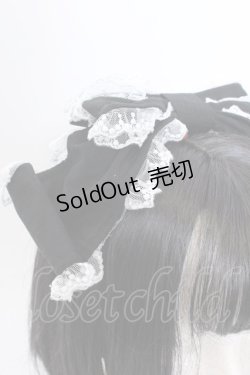 画像2: Angelic Pretty / Prettyくるりんカチューシャ  クロ×シロ O-25-05-30-1072-AP-AC-OW-ZT445-F003