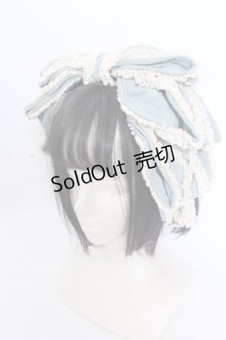 画像1: Hoshibako Works / お人形風シャンティクリームリボンカチューシャ  ミント×生成り O-25-05-30-1066-LO-AC-IG-OS