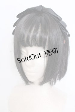 画像1: ｍ petit by misako / NiNA'S コラボカチューシャ  クロ O-25-04-02-079-LO-AC-IG-OS