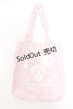画像1: m petit by misako / サンリオキャラクターズコラボ マイメロディ トートバッグ  ピンク O-25-04-02-005-LO-BG-IG-OS
