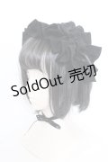 MARBLE / ボリュームフリル＆レースヘッドドレス  ブラック O-25-04-02-080-GO-AC-IG-OS