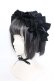 画像1: MARBLE / ボリュームフリル＆レースヘッドドレス  ブラック O-25-04-02-080-GO-AC-IG-OS (1)