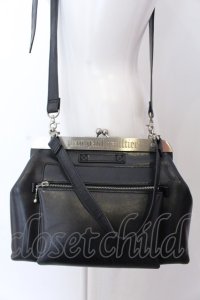 Jean Paul GAULTIER / メタルプレートがま口バッグ  ブラック O-25-04-02-006-GO-BG-OW-OS