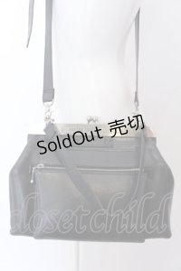 Jean Paul GAULTIER / メタルプレートがま口バッグ  ブラック O-25-04-02-006-GO-BG-OW-OS