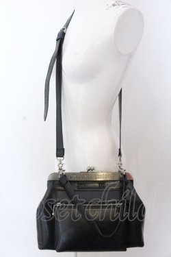 画像2: Jean Paul GAULTIER / メタルプレートがま口バッグ  ブラック O-25-04-02-006-GO-BG-OW-OS