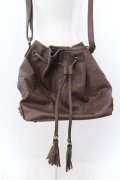 axes femme / パンチング巾着バッグ  ブラウン O-25-04-02-007-AX-BG-OW-OS